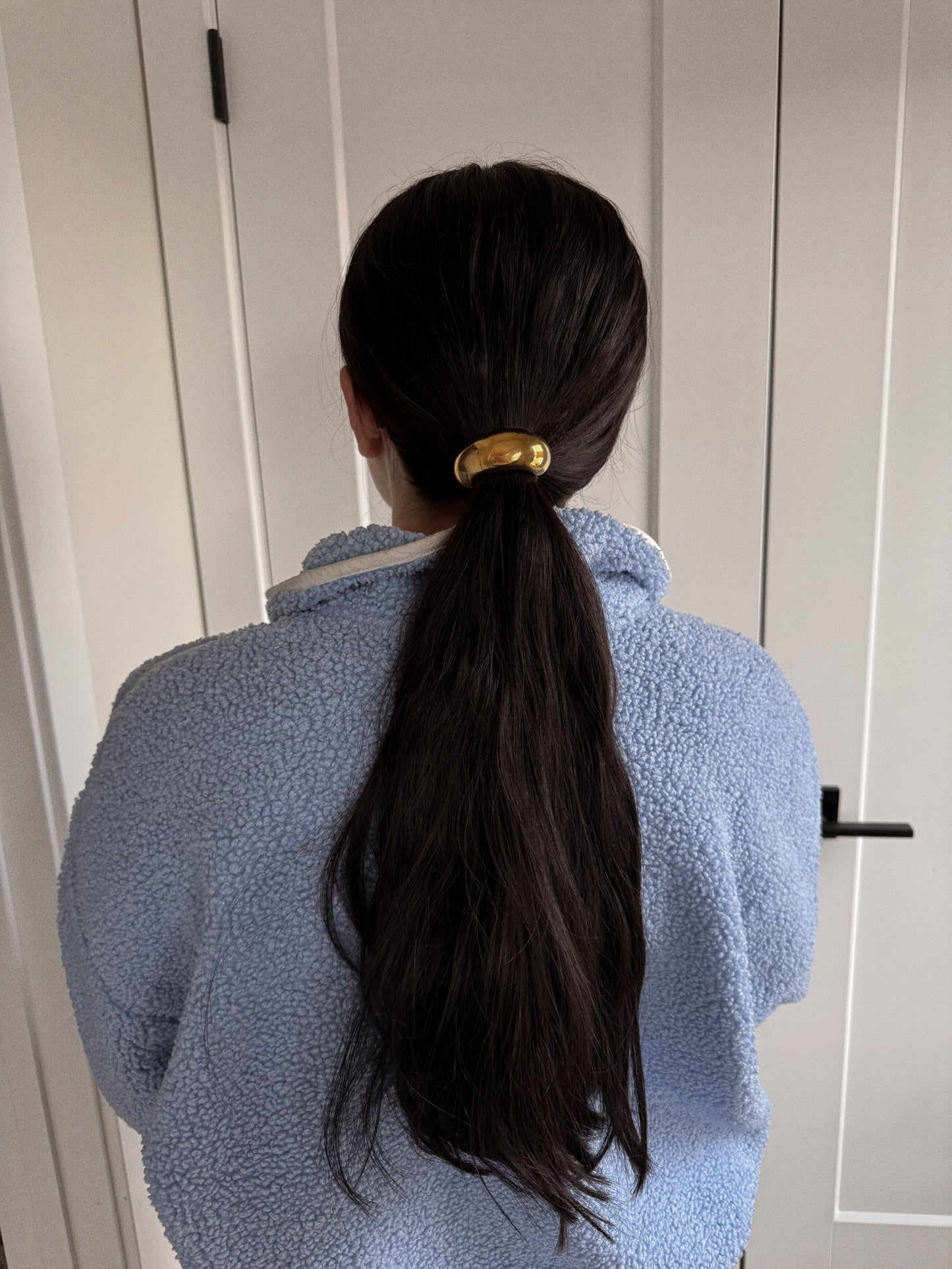 barcelona gold hair tie cuff