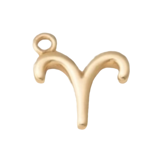 gold horoscope charm aries