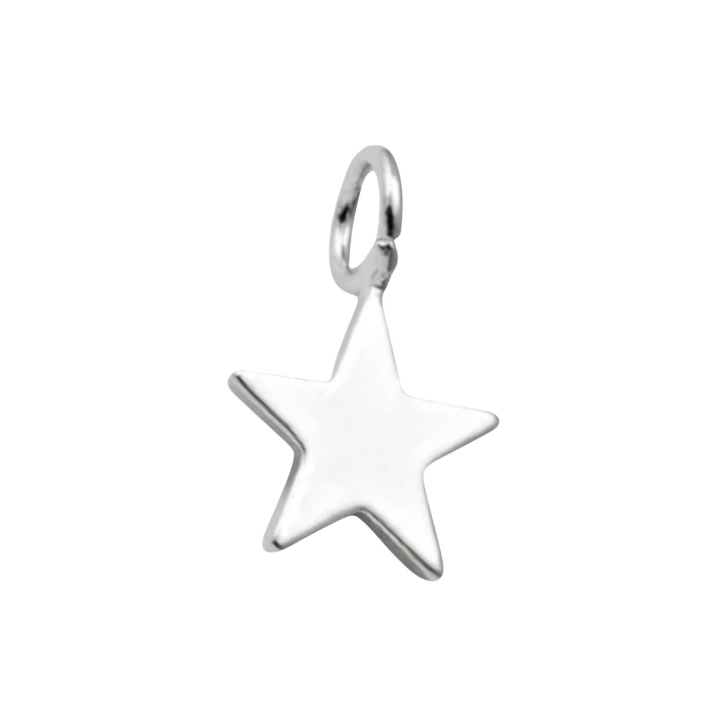 silver tiny star charm