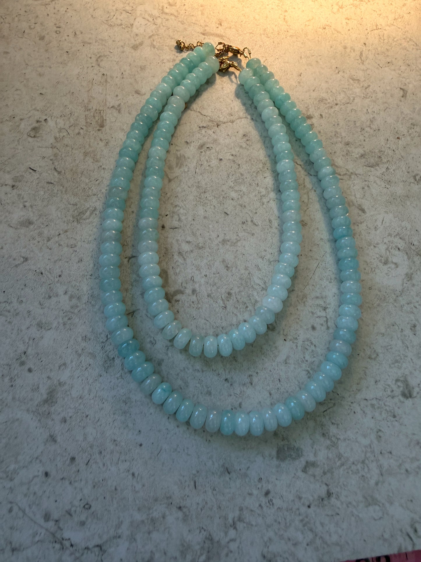 blue freeze mom + mini necklace