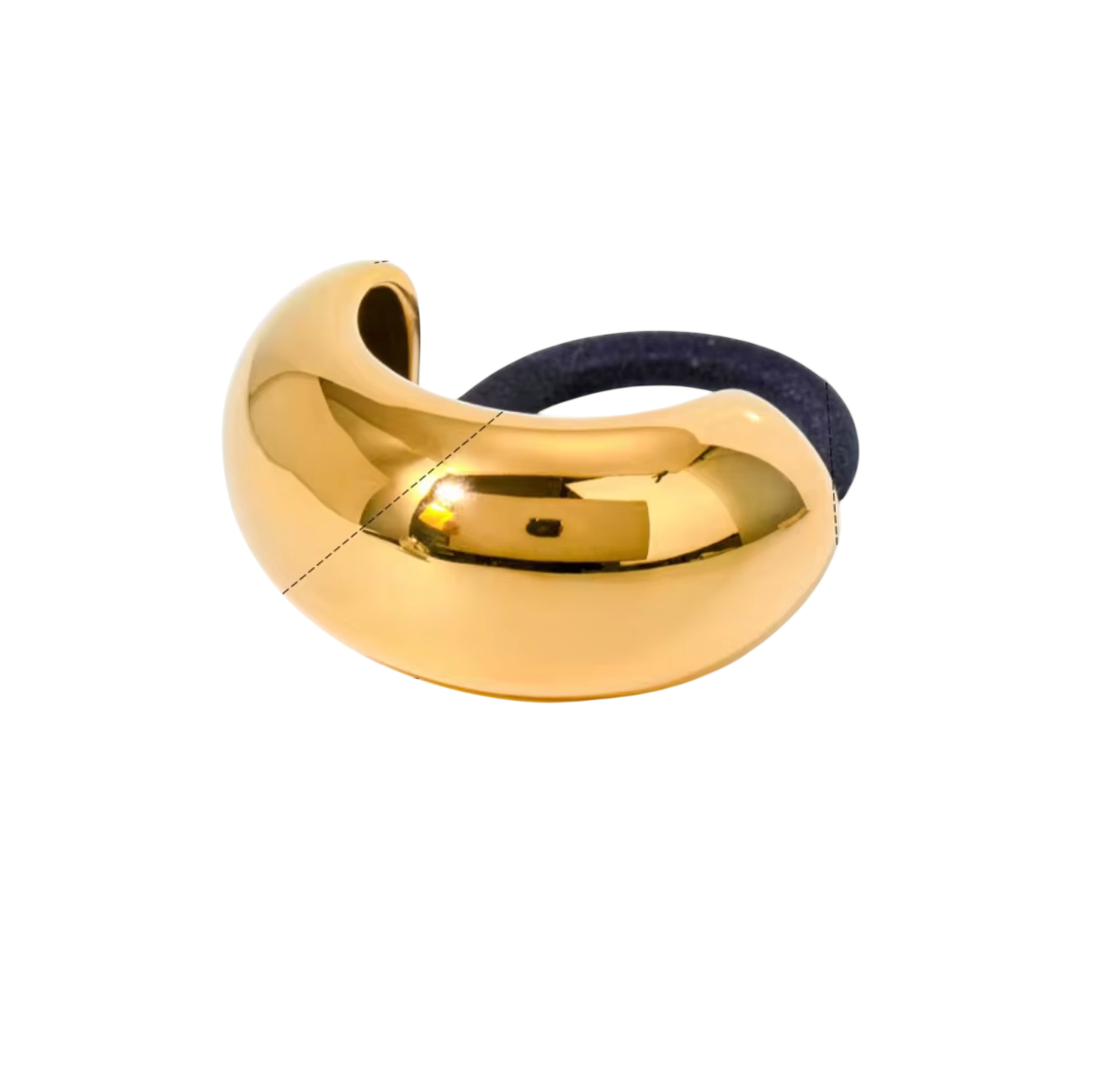 barcelona gold hair tie cuff