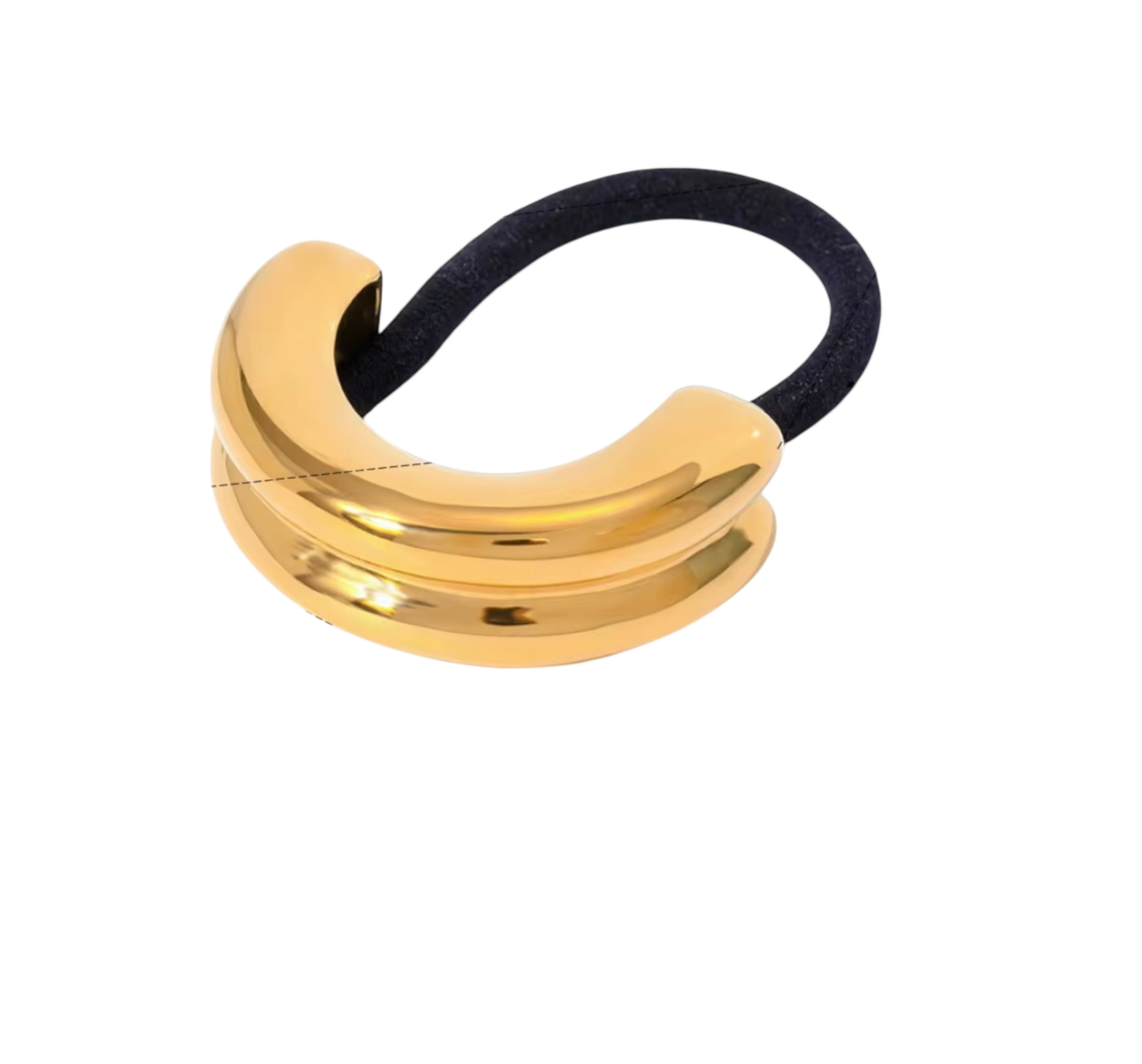 mallorca gold hair tie cuff