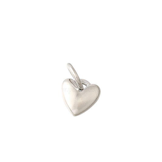 silver mini heart charm