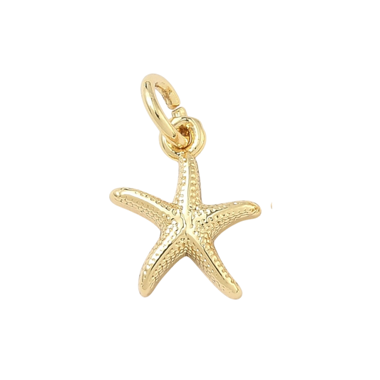 starfish charm (gold big)