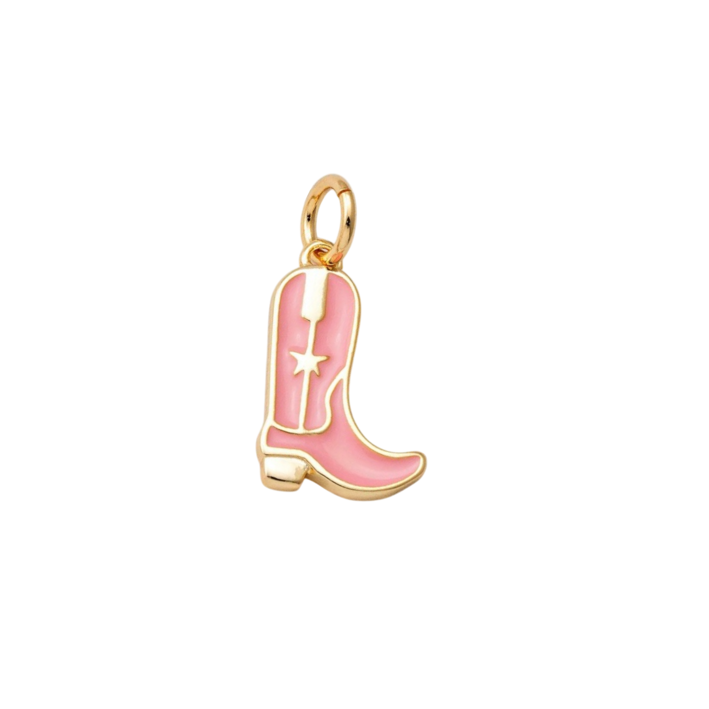 cowboy boot charm (pink 5)