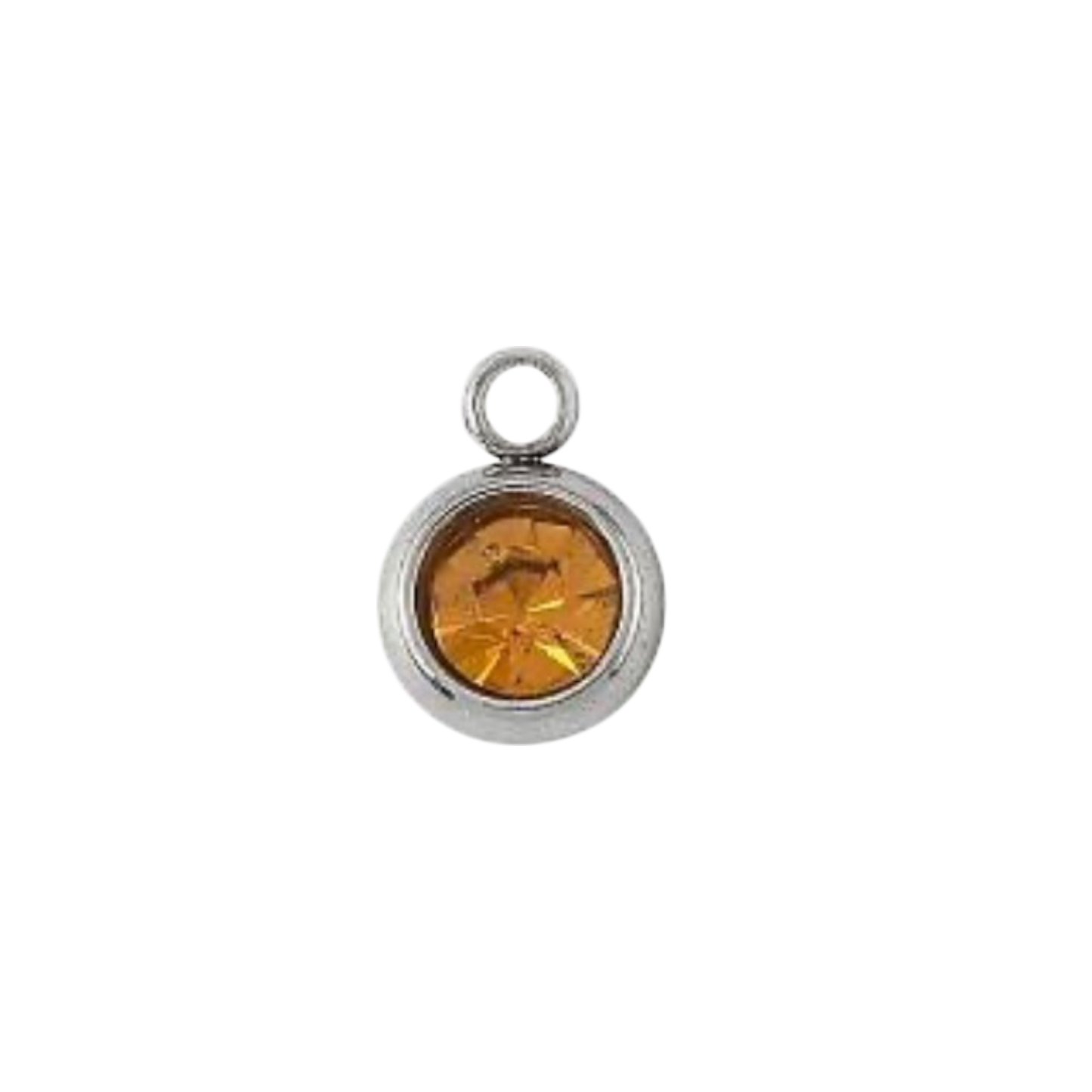 silver birthstone charm