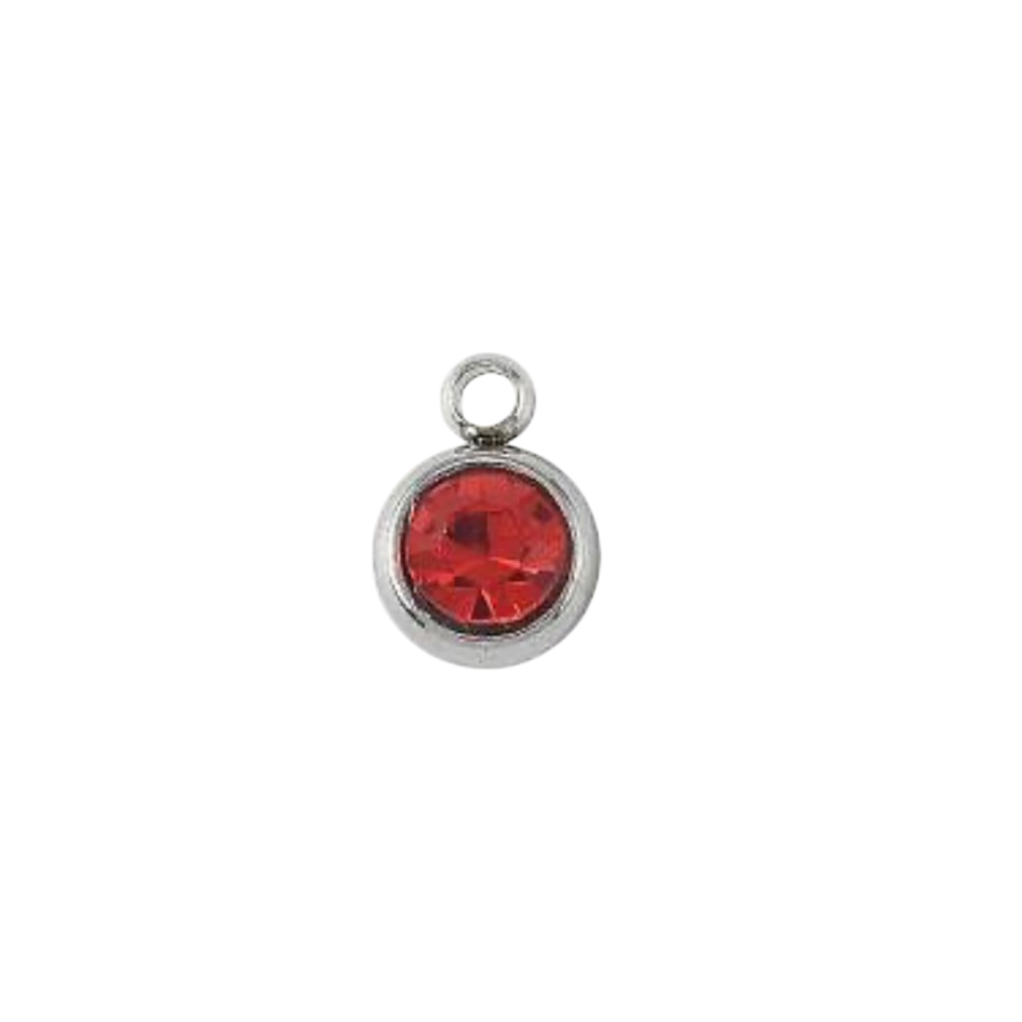 silver birthstone charm
