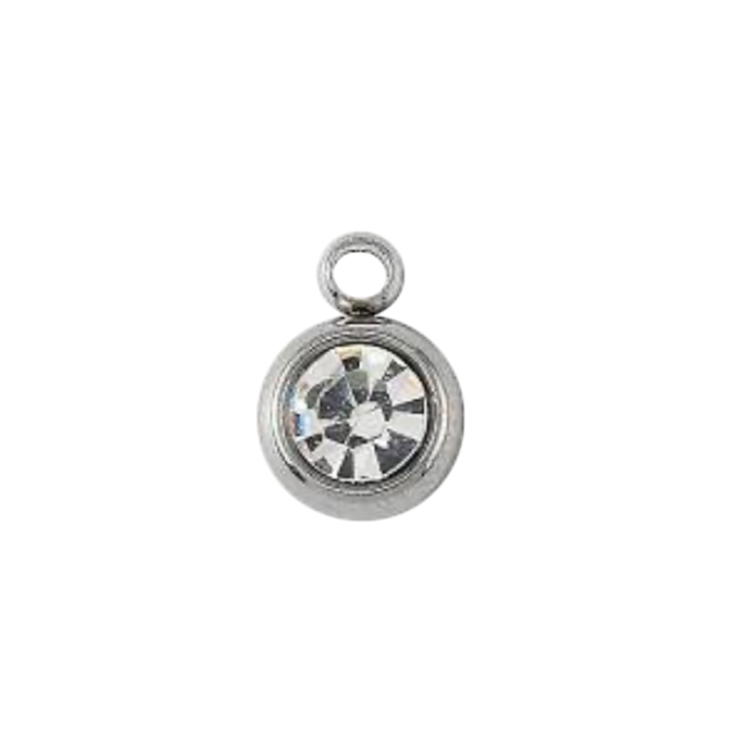 silver birthstone charm