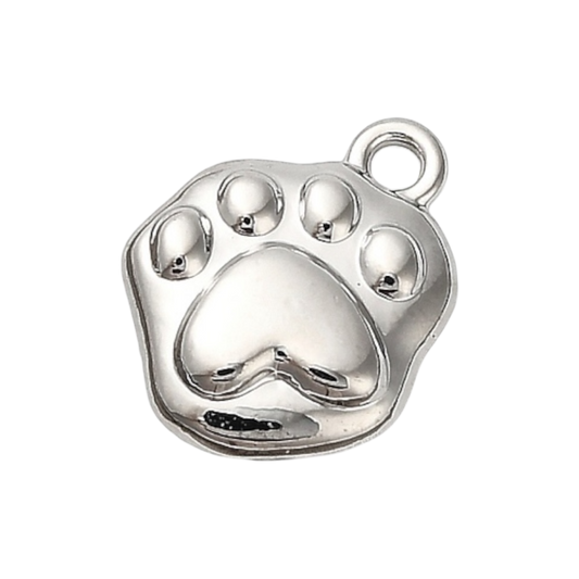 silver paw charm