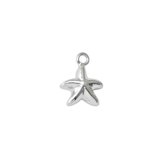 silver starfish  charm