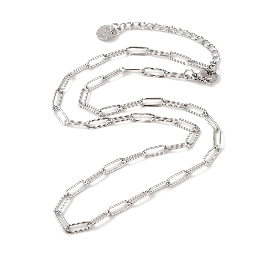 silver necklace chain A