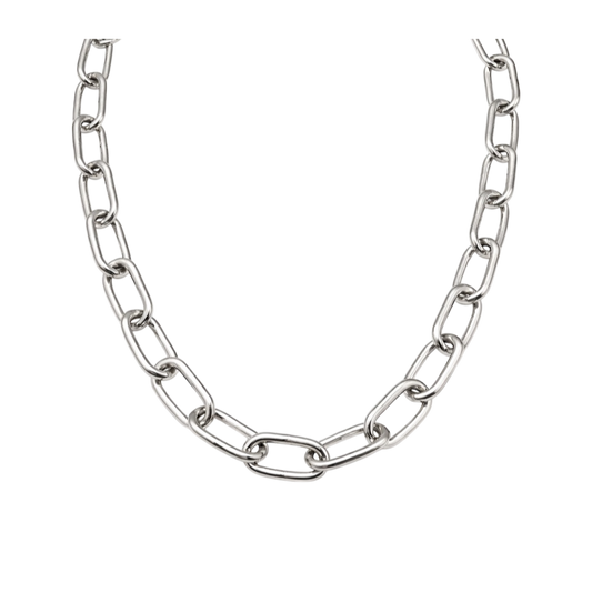 silver necklace chain C