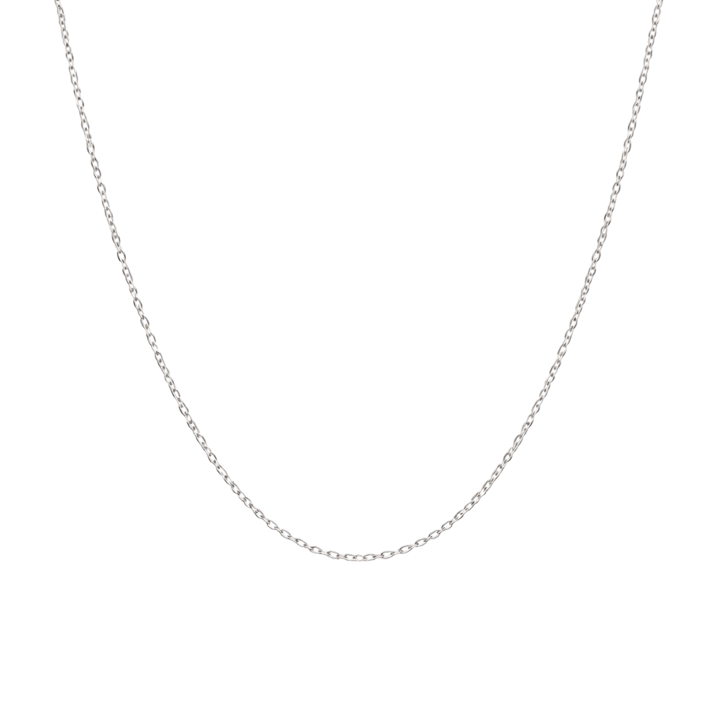 silver necklace chain B
