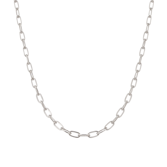 silver necklace chain A