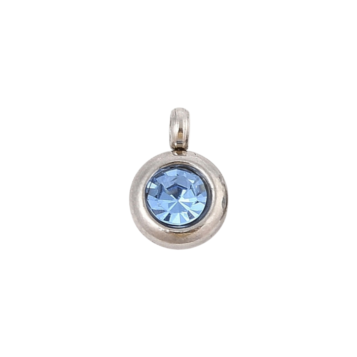 silver birthstone charm