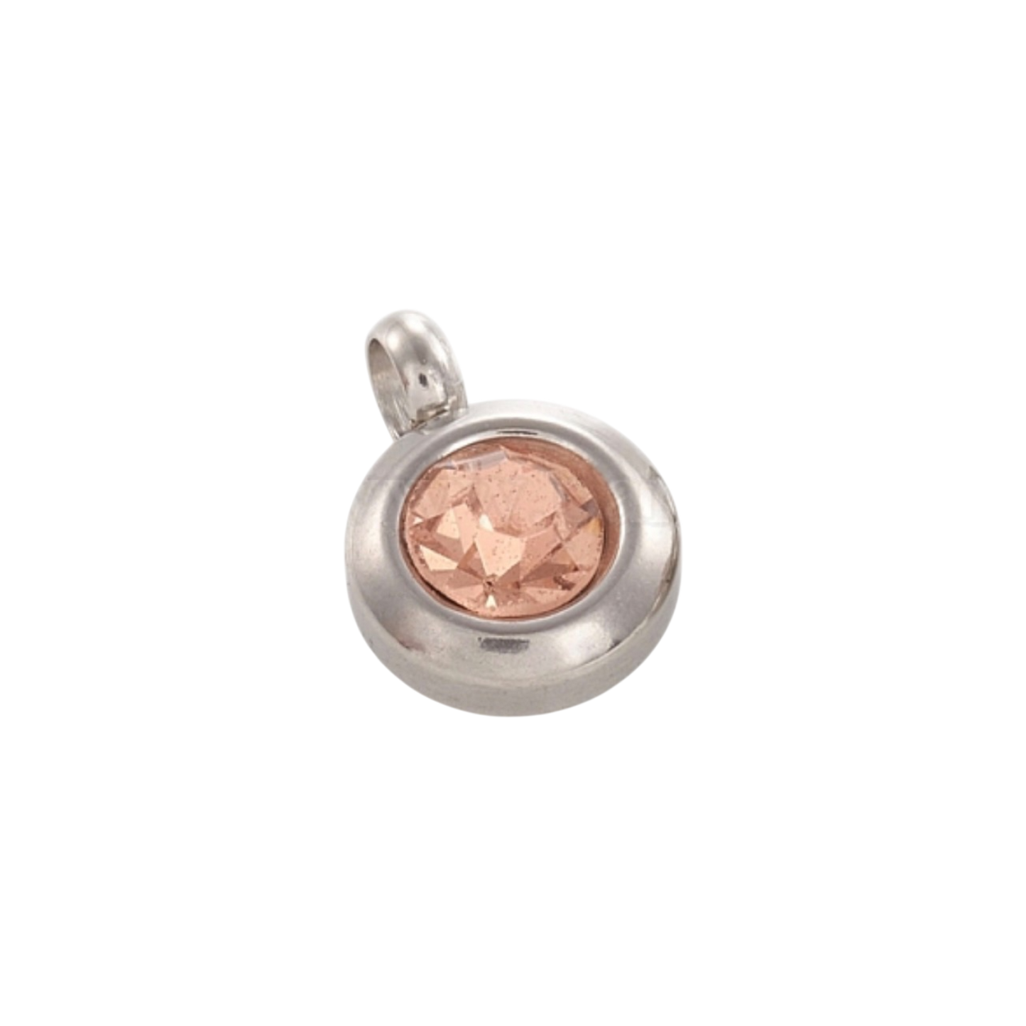 silver birthstone charm