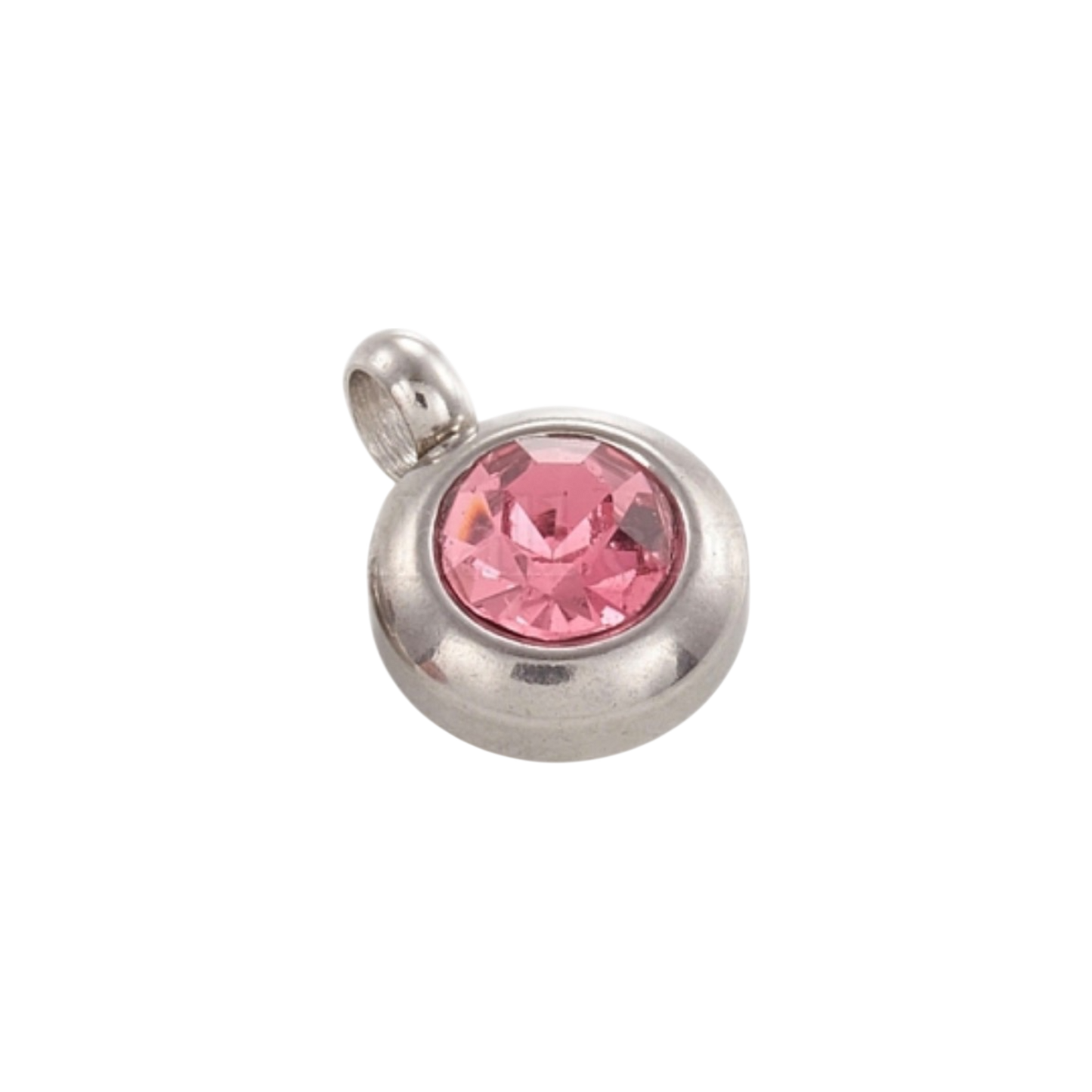 silver birthstone charm