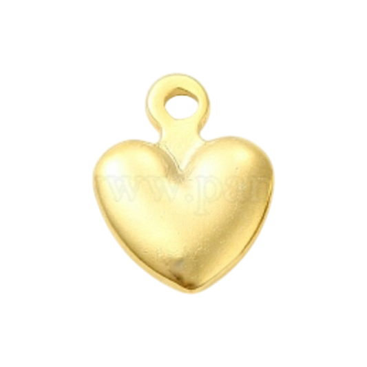 gold heart charm (mini)