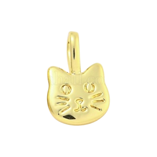 gold cat charm
