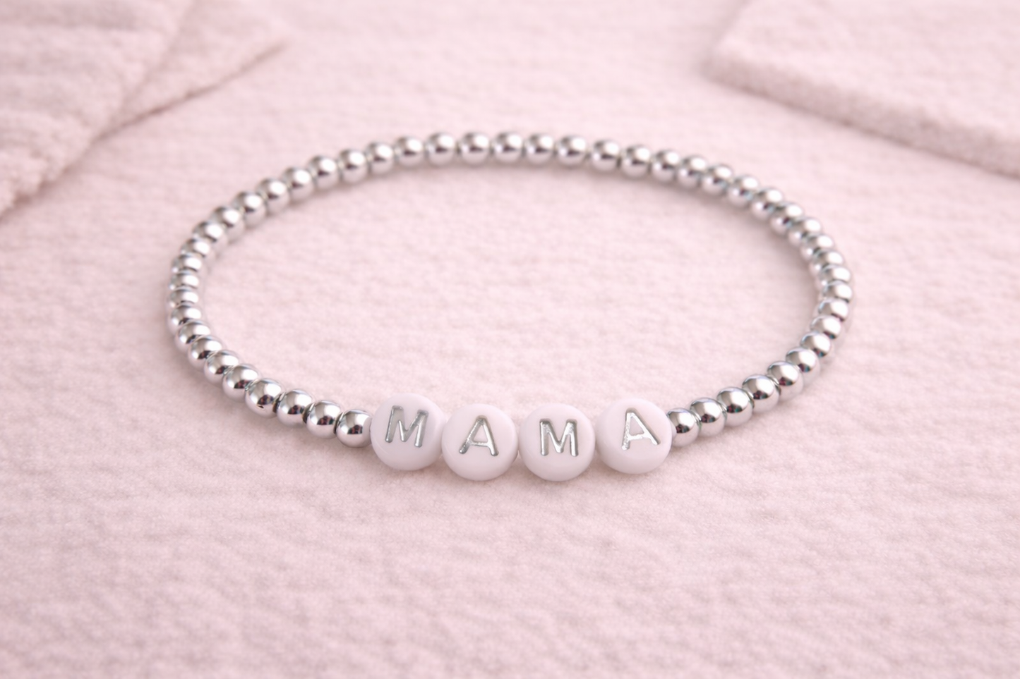 the mama bracelet in silver