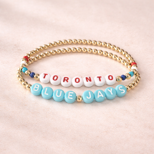 Toronto Blue Jays Bracelet Set - Game Day Coastal (Gold)
