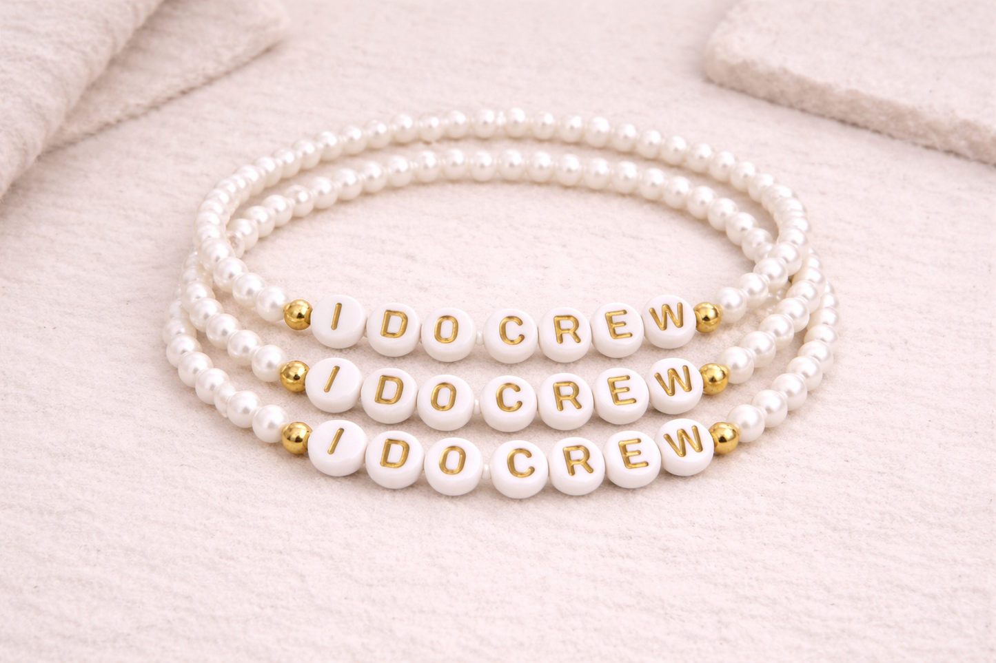 the bridal party beaded bracelet set
