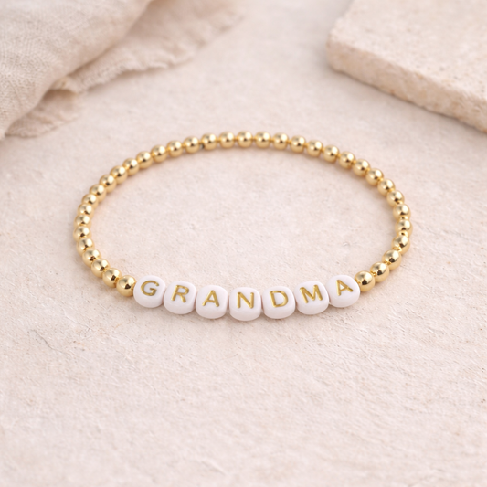 the grandma bracelet in gold