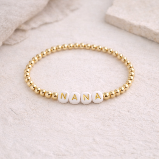 the nana bracelet in gold