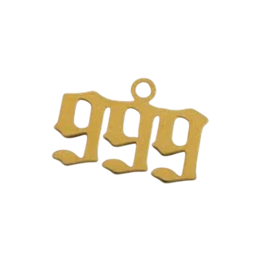 angel number charm (999)
