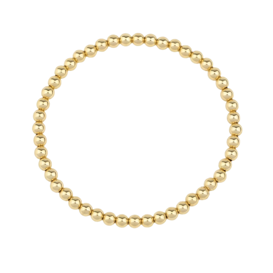 gold beaded bracelet (14k gold filled beads)