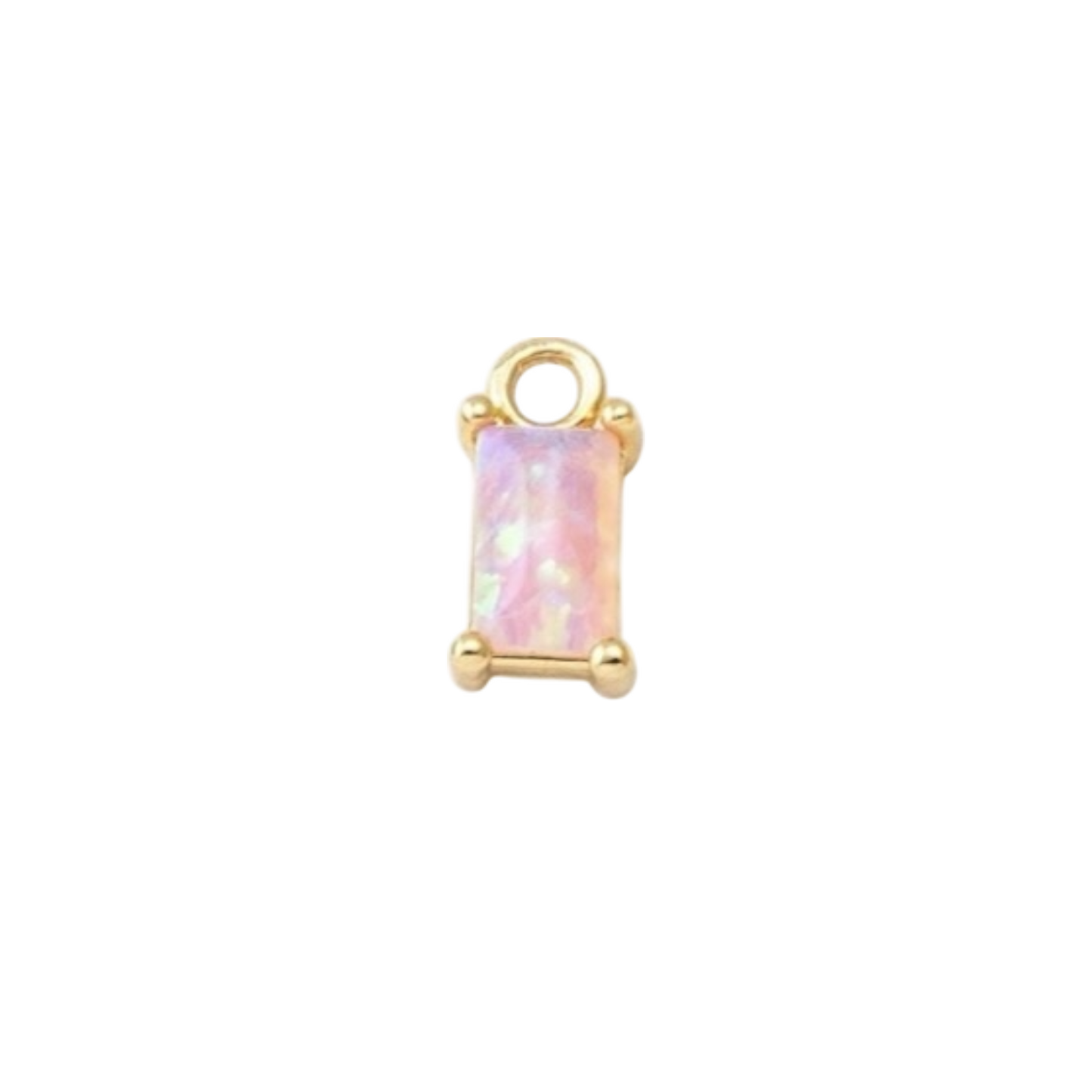opal birthstone charm