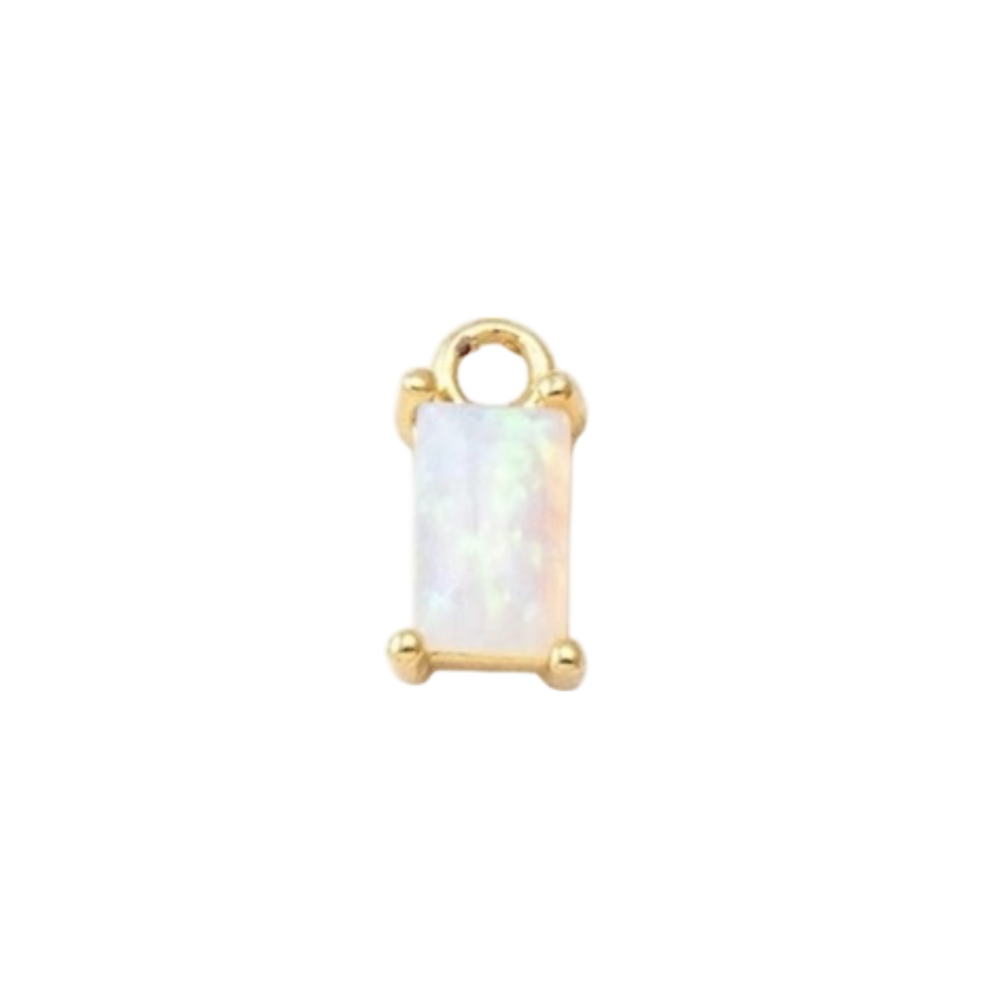 opal birthstone charm