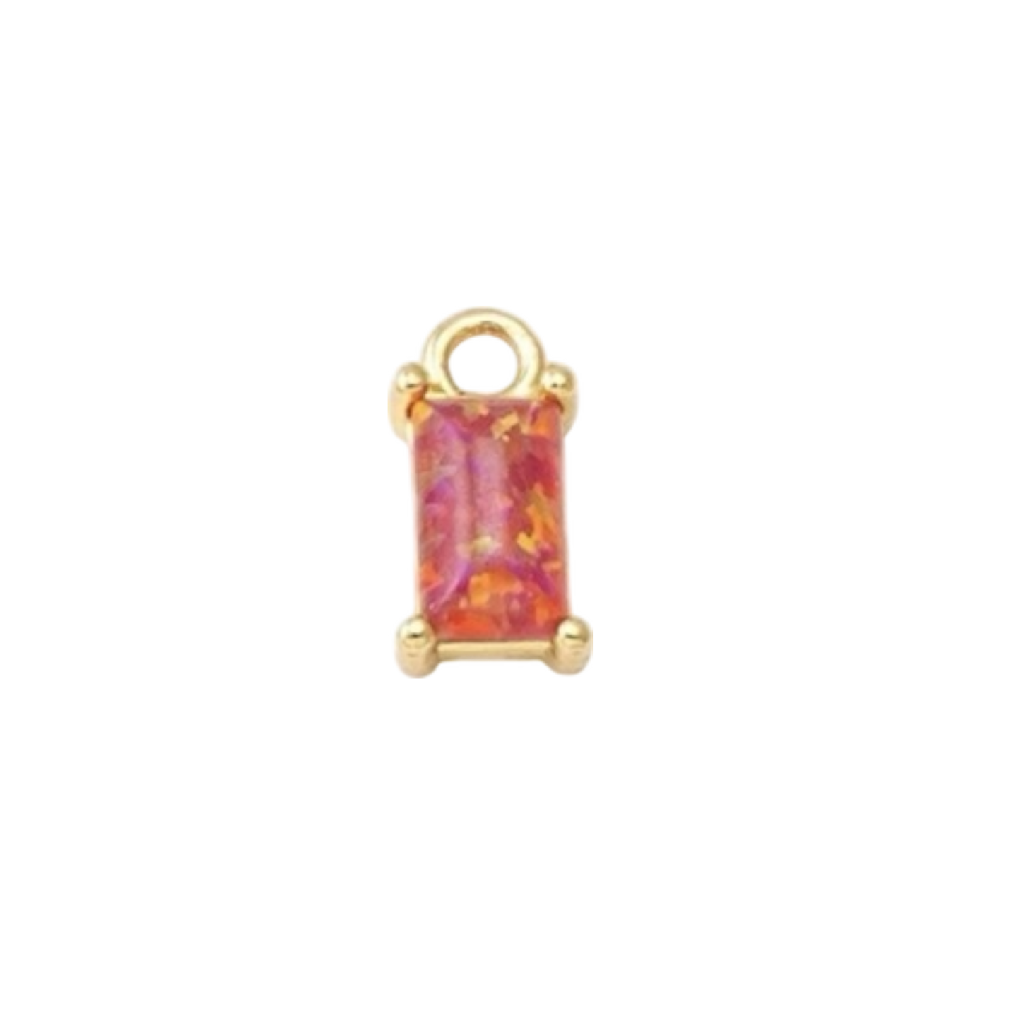 opal birthstone charm