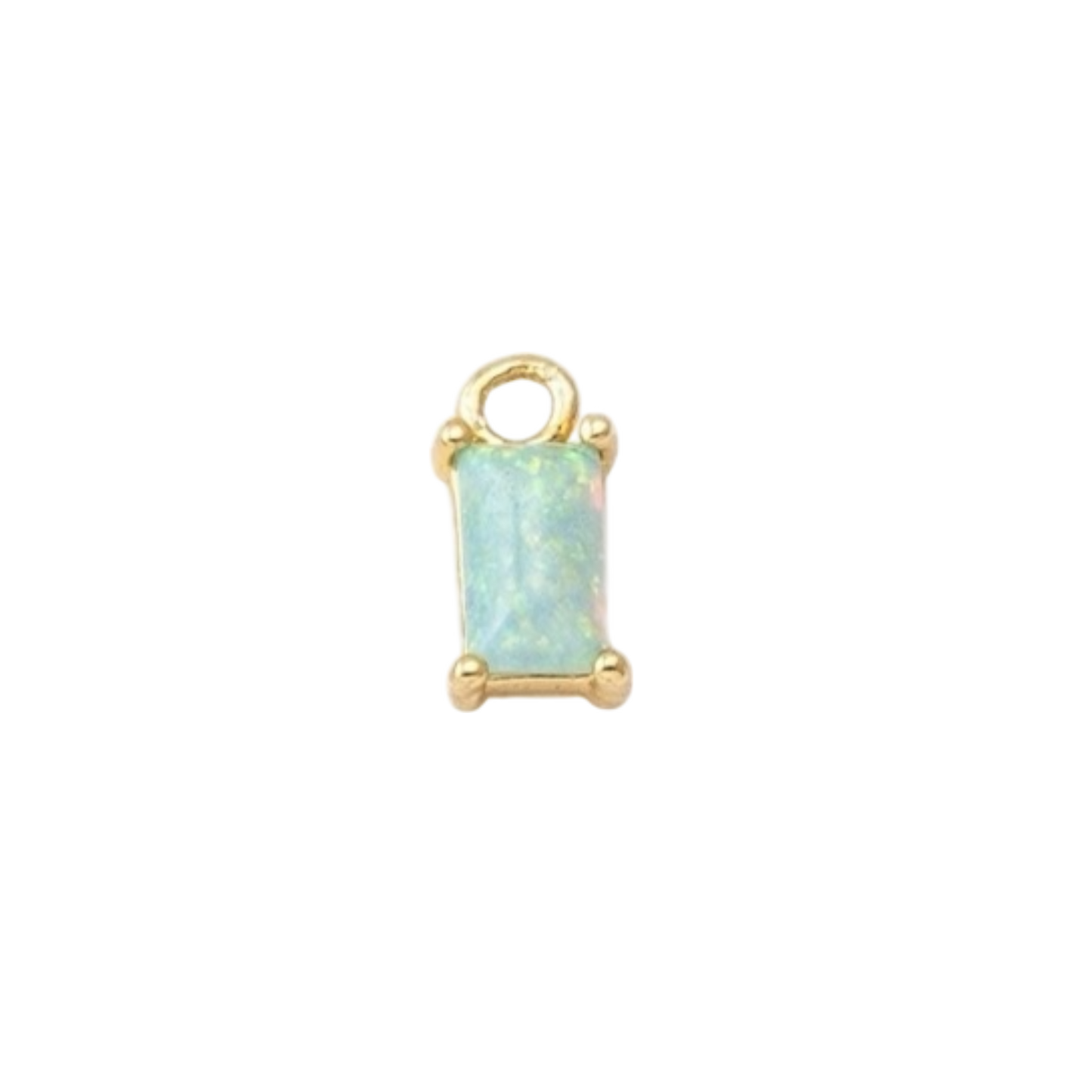 opal birthstone charm