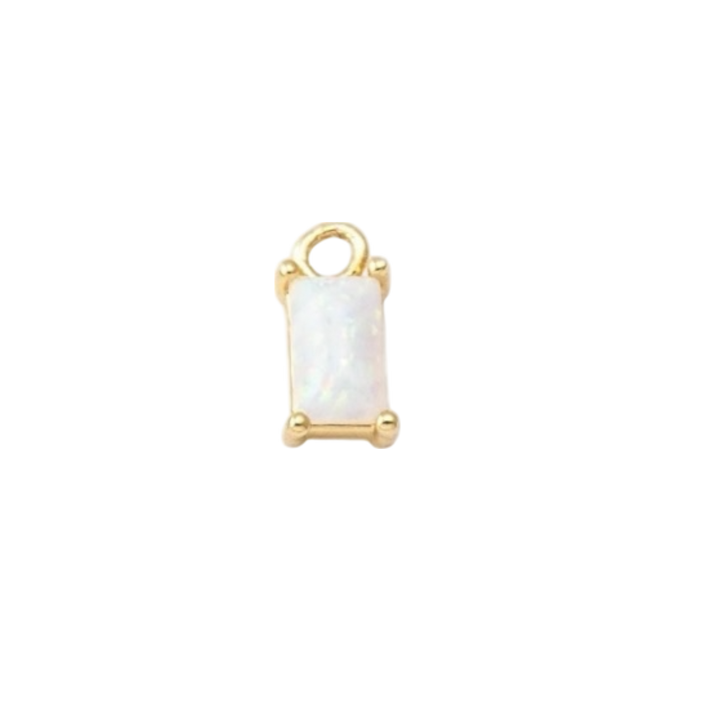 opal birthstone charm