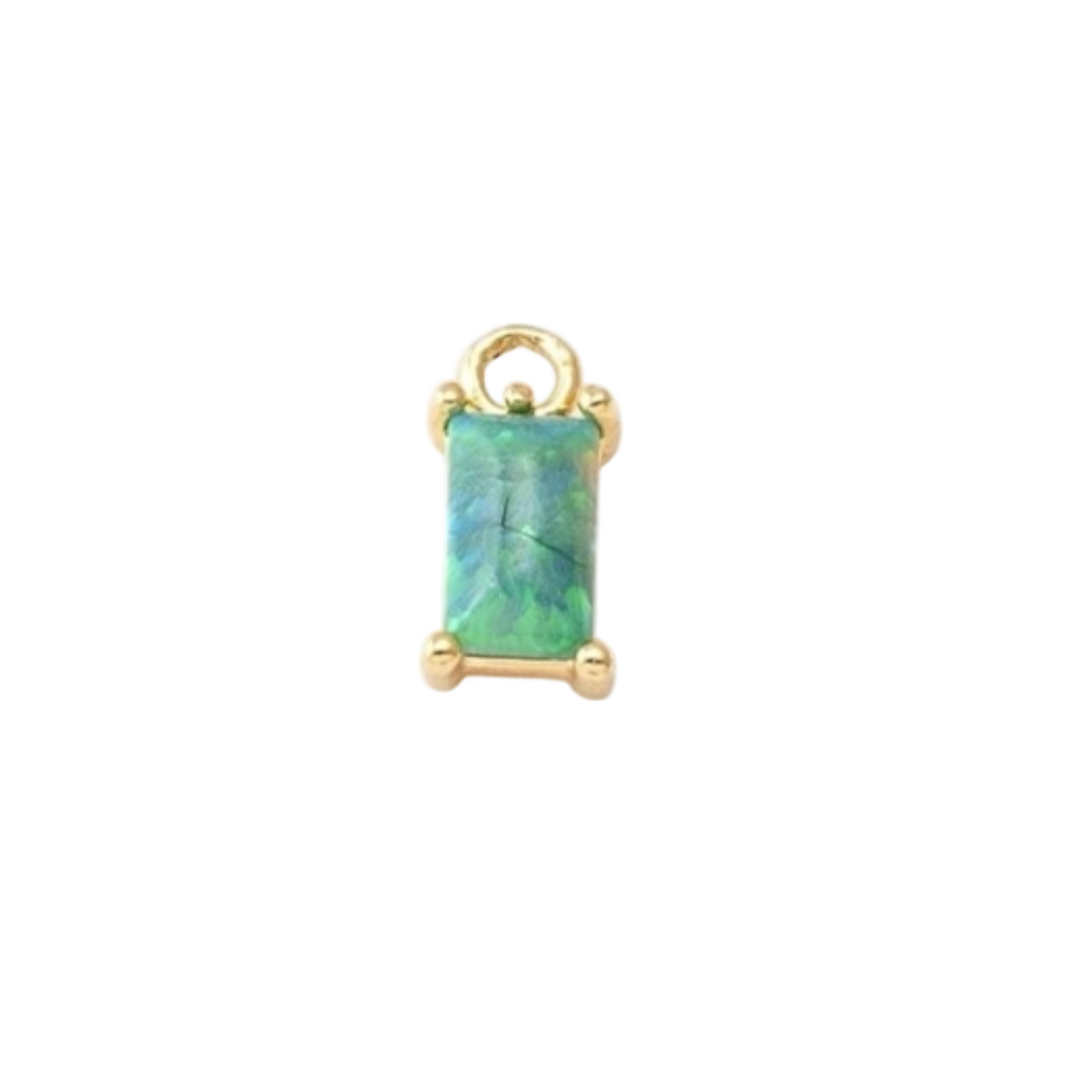 opal birthstone charm