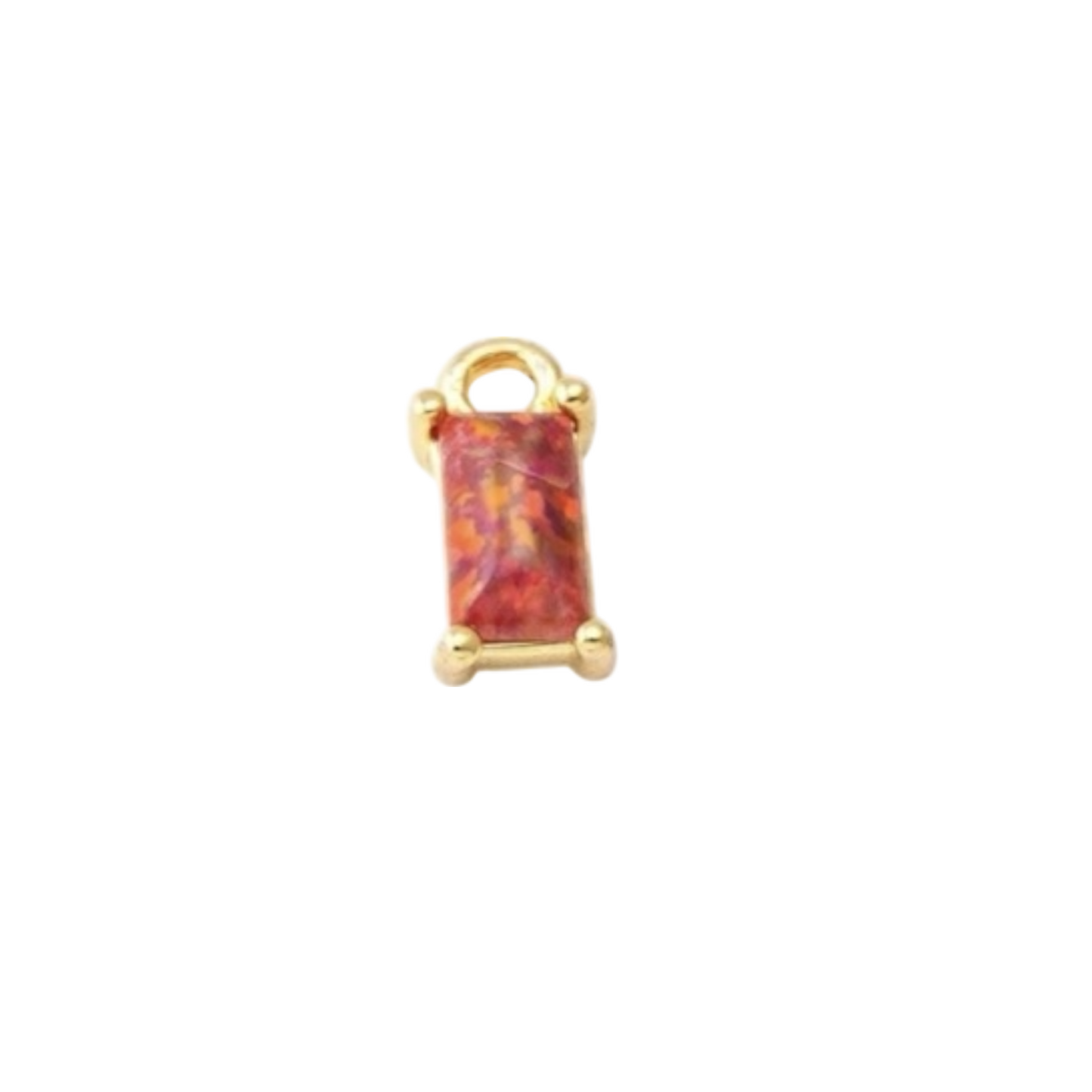 opal birthstone charm