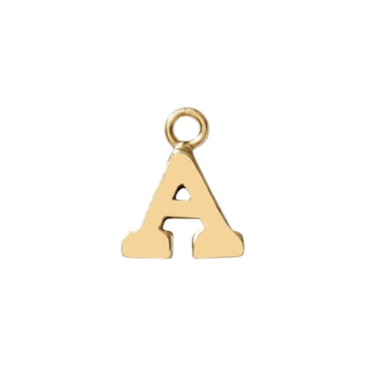 gold letter initial charm *14k gold filled*