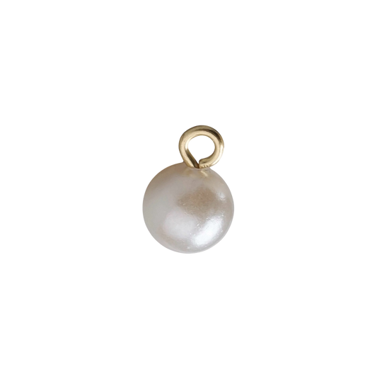 gold pearl charm (big)