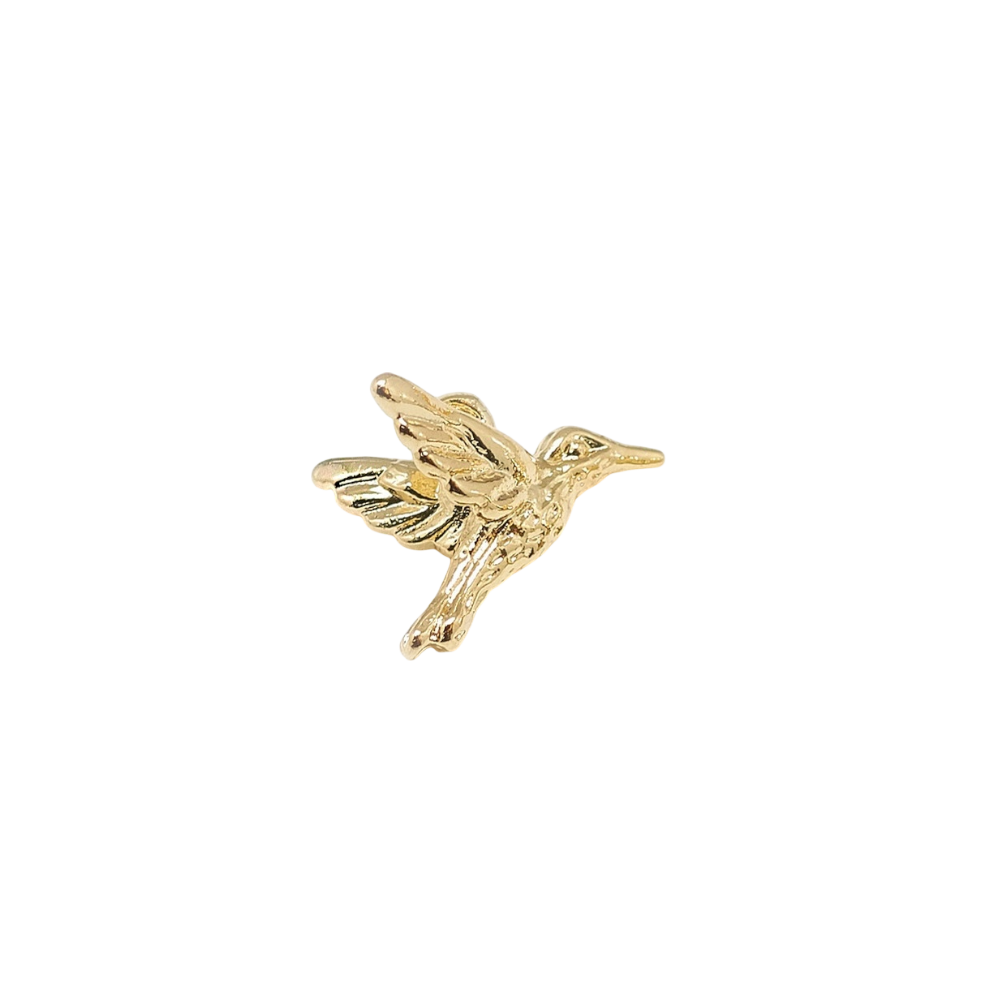 hummingbird charm (gold)
