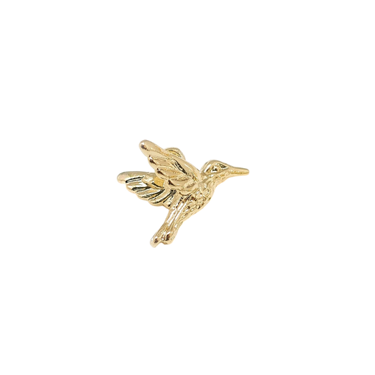 hummingbird charm (gold)