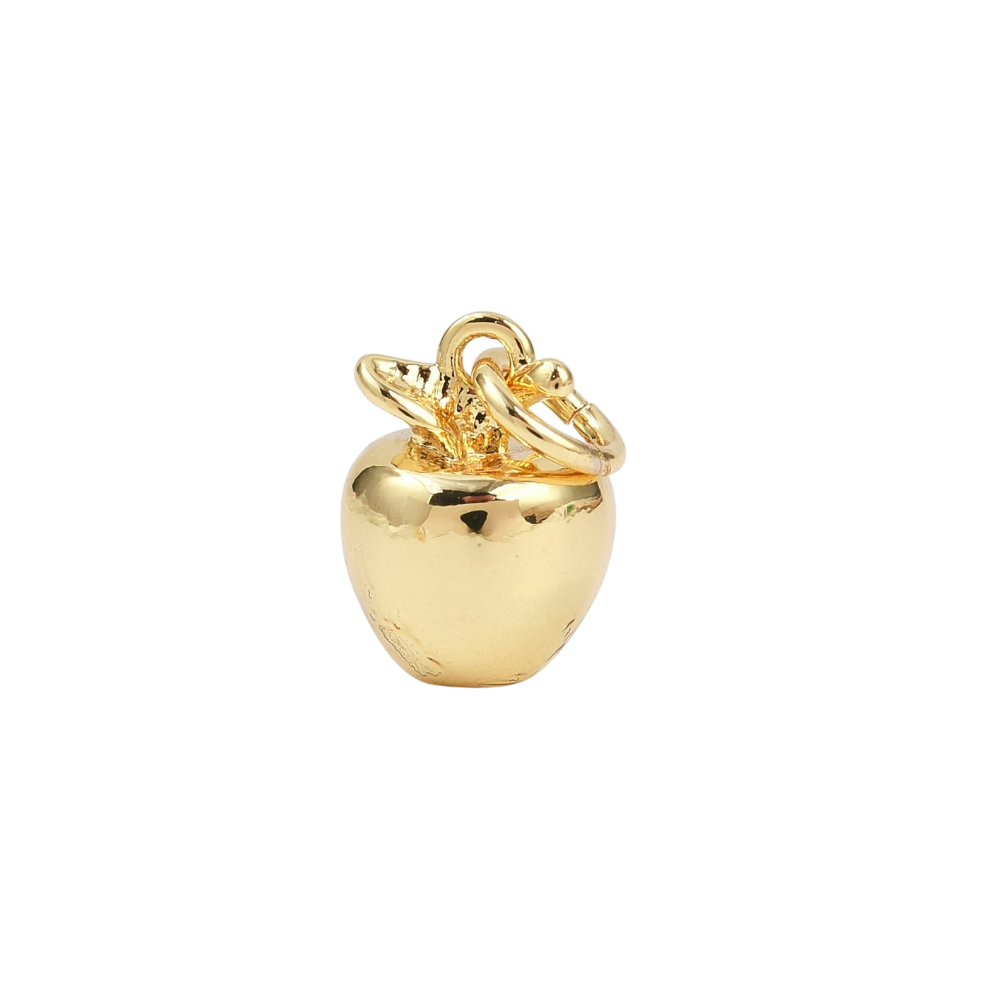 apple charm (gold)