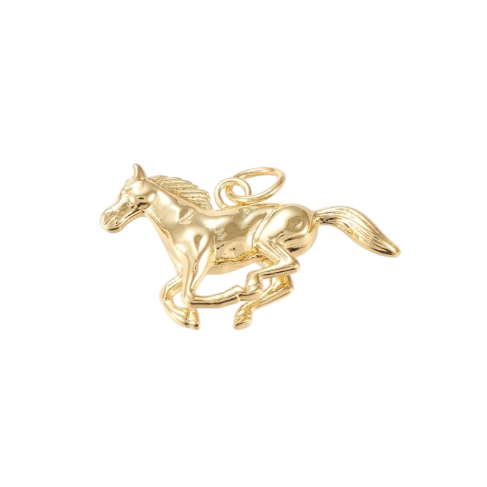 horse charm (gold)