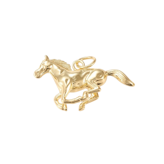 horse charm (gold)