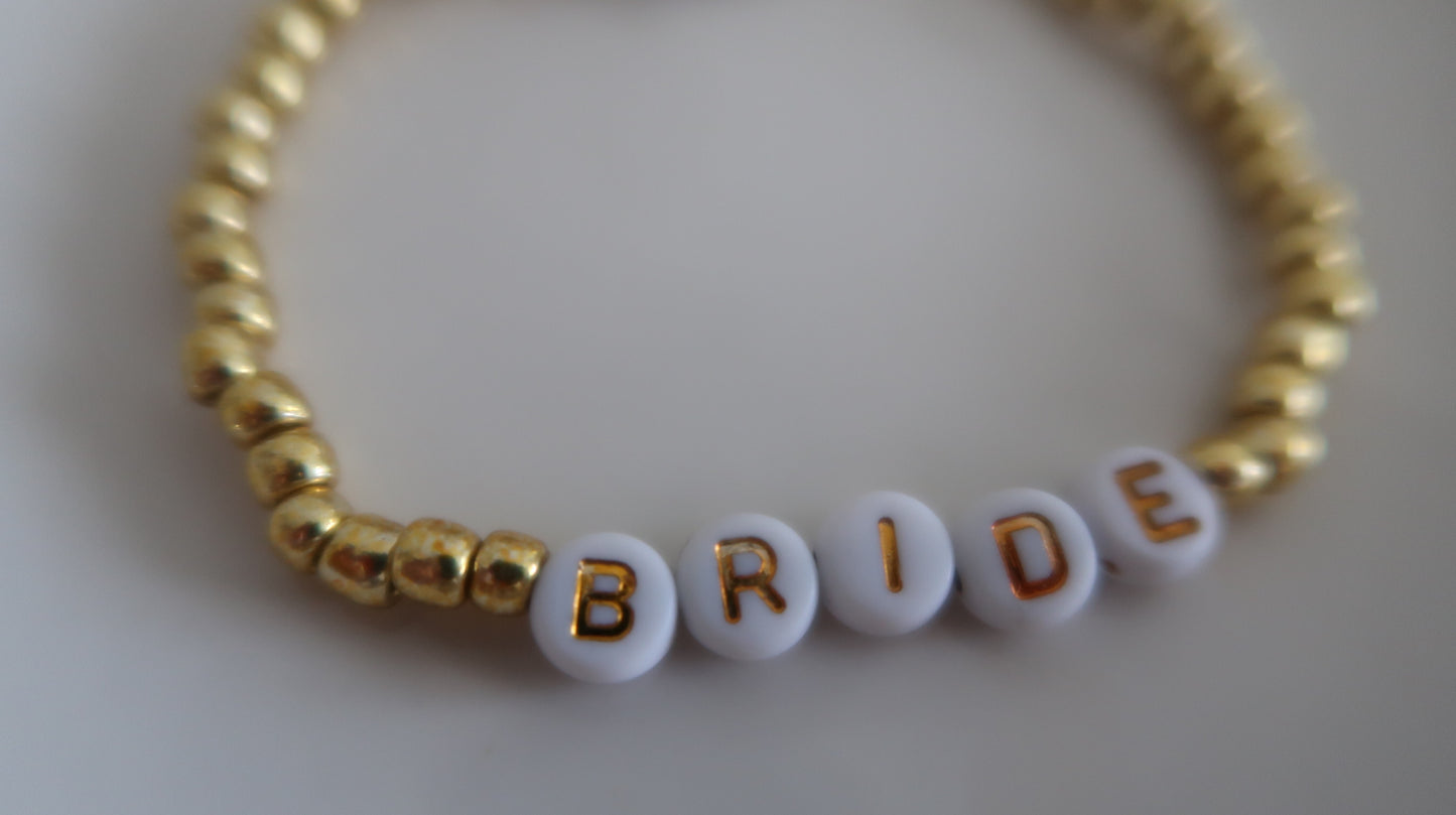 bride bracelet in gold