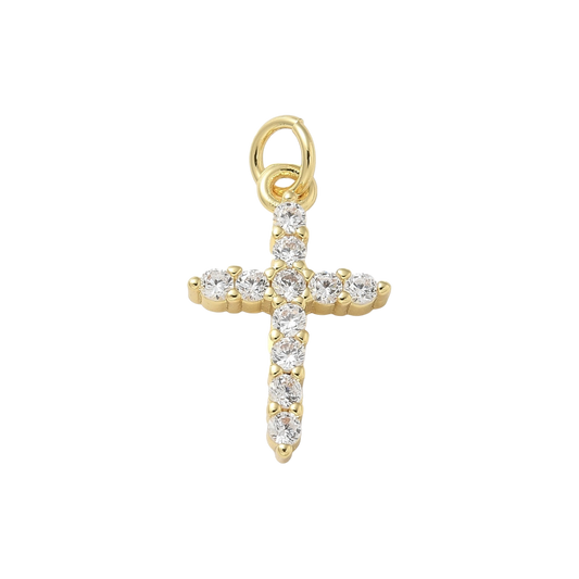 cross charm (rhinestone)