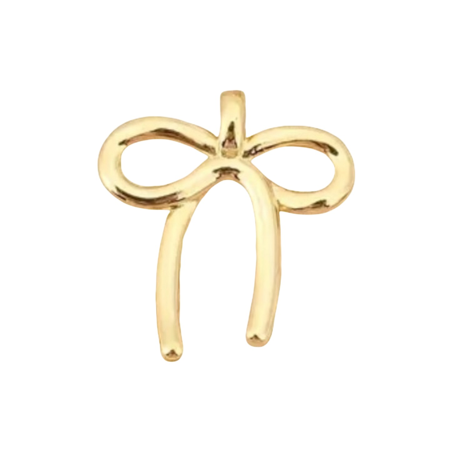 bow charm (gold) (6)