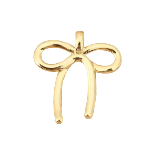 bow charm (gold) (6)