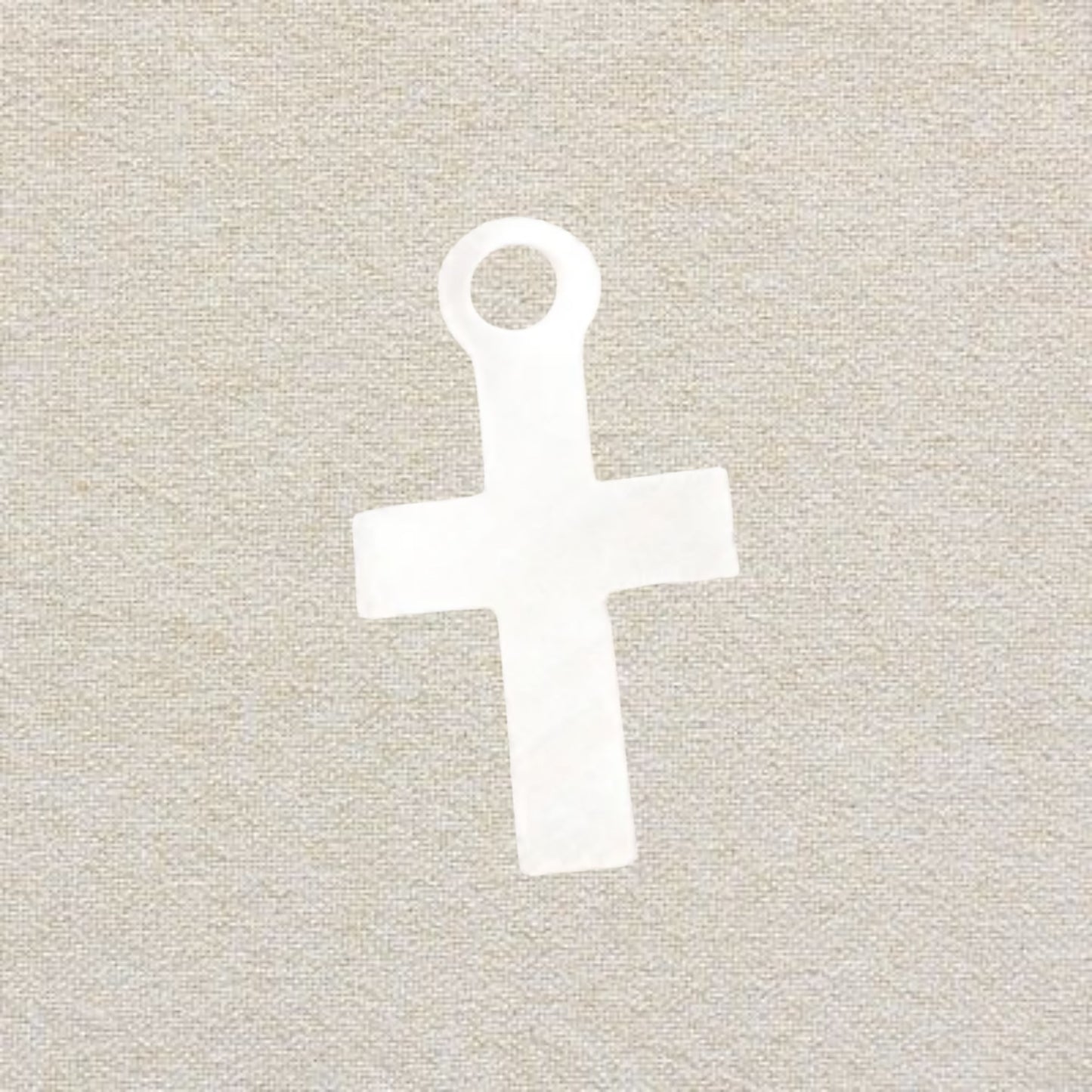 silver cross charm