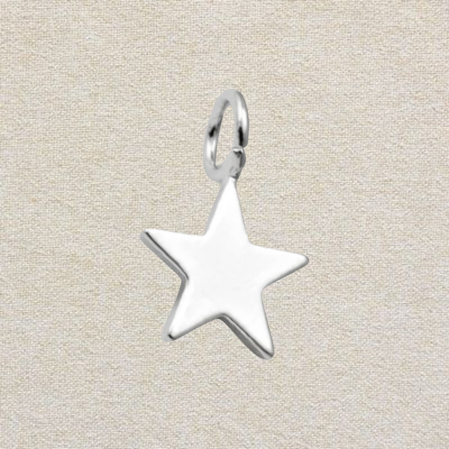 silver tiny star charm